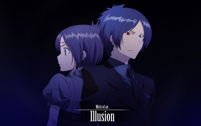 Обои картинки фото аниме, katekyo, hitman, reborn, наги, мукуро