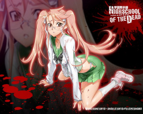 Картинка аниме highschool of the dead
