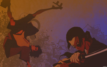 Картинка аниме samurai champloo