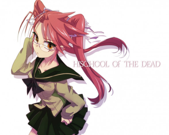 Обои картинки фото аниме, highschool, of, the, dead