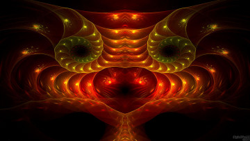 Картинка 3д графика fractal фракталы абстракция узор