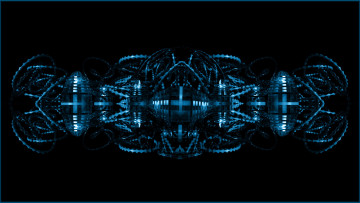 Картинка 3д графика fractal фракталы фон темный узор