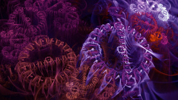 Картинка 3д графика fractal фракталы фон узор цвета