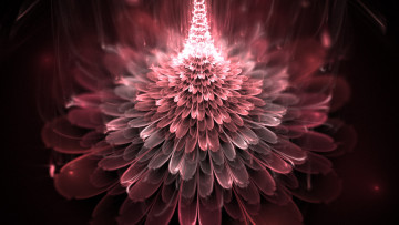 Картинка 3д графика fractal фракталы линии узор цвета фон