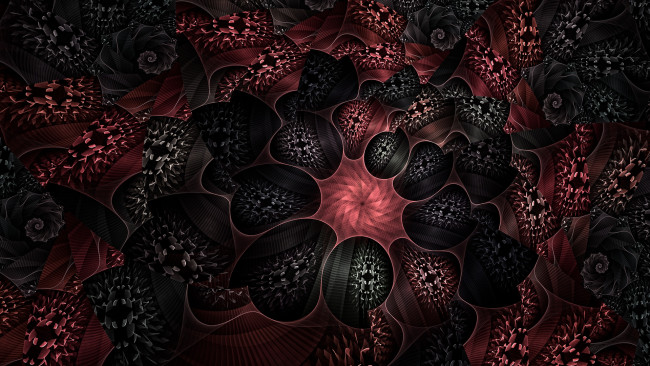 Обои картинки фото 3д, графика, fractal, фракталы, изгибы, линии, фон, рисунок, узор