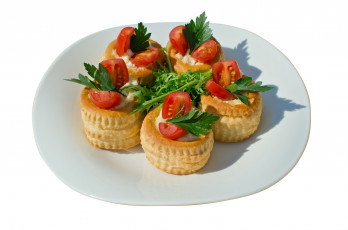 Картинка еда бутерброды +гамбургеры +канапе закуска корзиночки петрушка помидоры