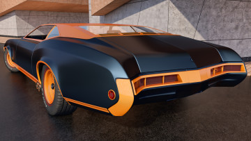 Картинка автомобили 3д 1969 riviera buick