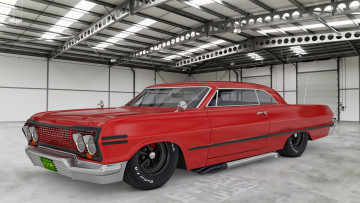 Картинка автомобили 3д impala chevrolet 1963