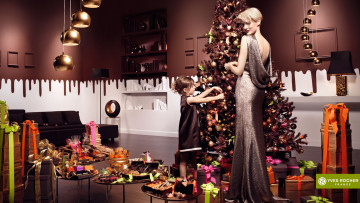 Картинка yves+rocher бренды мальчик платье подарки девушка елка косметика