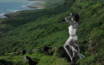 Картинка девушки -unsort+ азиатки побережье бинты море азиатка