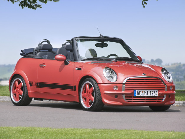 Обои картинки фото автомобили, mini, cabrio, ac, schnitzer, cooper