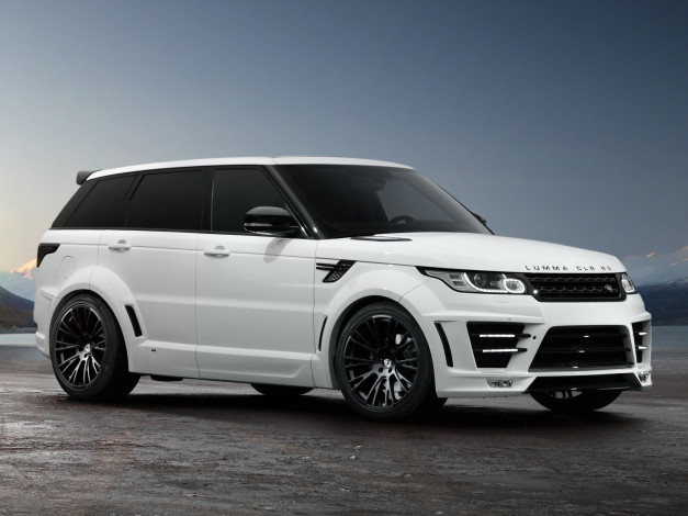 Обои картинки фото автомобили, range rover, white, rover, design, tuning, range, lumma
