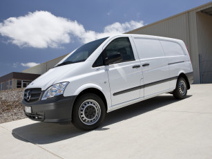 Картинка автомобили mercedes-benz vito van au-spec w639 светлый