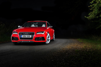 Картинка автомобили audi rs 7 sportback uk-spec 2013г красный