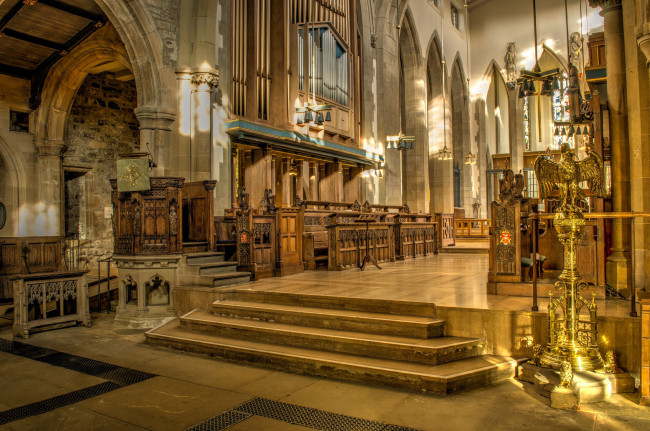 Обои картинки фото интерьер, убранство,  роспись храма, храм