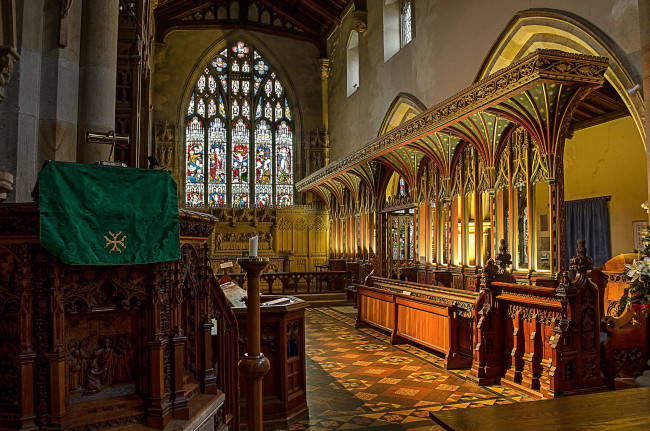 Обои картинки фото интерьер, убранство,  роспись храма, храм