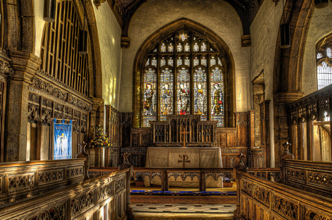 Обои картинки фото интерьер, убранство,  роспись храма, храм