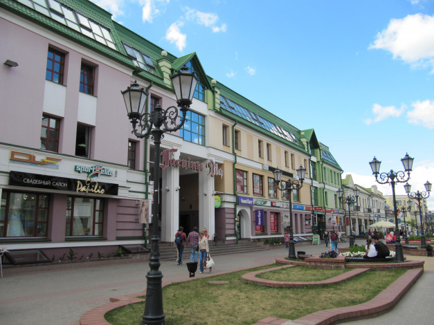 Обои картинки фото брест, города, - улицы,  площади,  набережные, фонари, улица, город