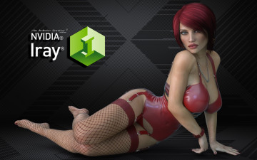 Картинка компьютеры nvidia девушка взгляд фон