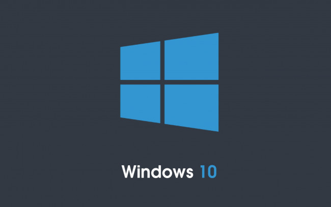 Обои картинки фото компьютеры, windows  10, логотип, фон