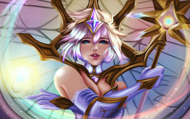 Обои картинки фото 3д графика, фантазия , fantasy, девушка, взгляд, фон