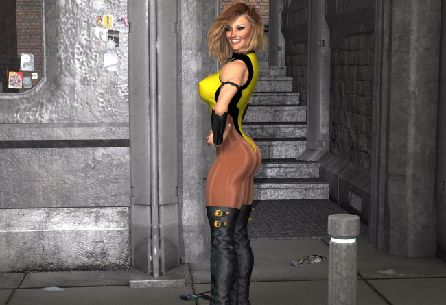 Обои картинки фото 3д графика, люди , people, фон, взгляд, девушка