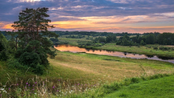 Картинка природа пейзажи река простор