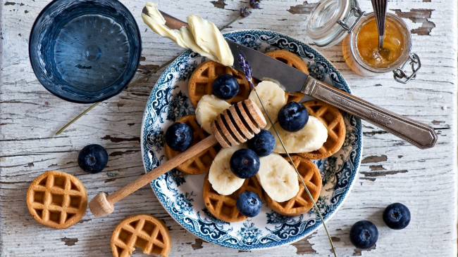 Обои картинки фото еда, блины,  оладьи, вафли