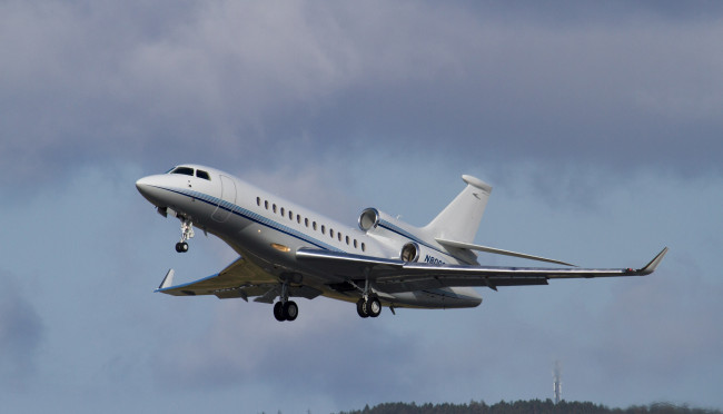 Обои картинки фото falcon 7x, авиация, пассажирские самолёты, аэроплан