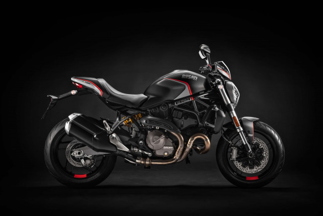 Обои картинки фото 2019 ducati monster 821 stealth, мотоциклы, ducati, 2019, дукати, мотоцикл, stealth, monster, 821