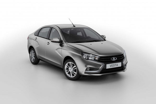 Обои картинки фото автомобили, ваз, лада, седаны, vesta, lada, веста