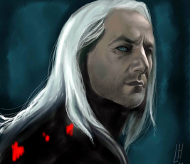 Картинка рисованное кино лицо малфой люциус