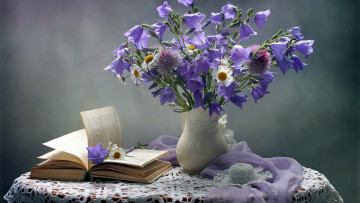 Картинка цветы букеты +композиции колокольчики ромашки