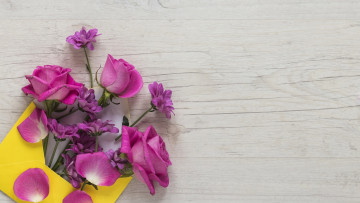 Картинка цветы разные+вместе розы конверт