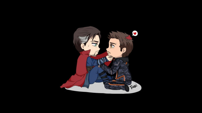 Обои картинки фото рисованное, кино, стефан, стрендж, стивен, железный, человек, тони, старк, доктор, стрэндж