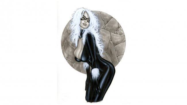 Обои картинки фото рисованное, комиксы, маска, взгляд, фон, девушка