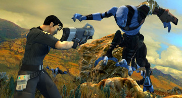 Картинка видео+игры advent+rising парень оружие инопланетяне