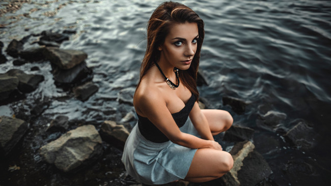 Обои картинки фото девушки, - брюнетки,  шатенки, ewelina, luzynska