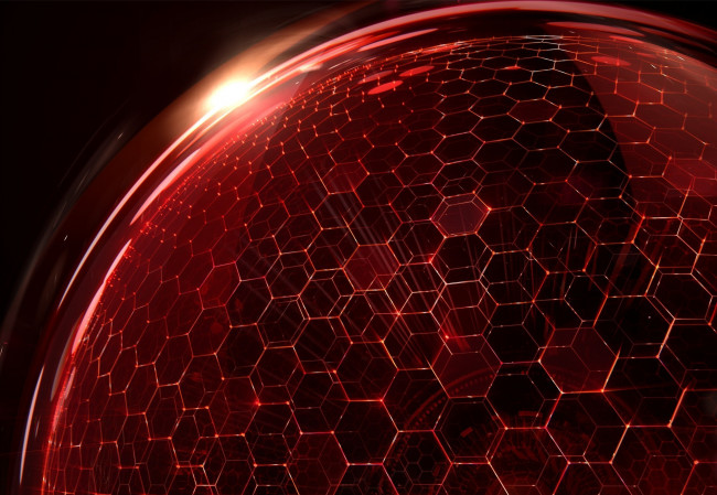 Обои картинки фото 3д графика, _science fiction, планета, ячейки