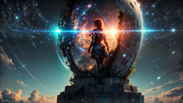 Картинка фэнтези девушки нейросети графика нейроарт ai art нейронные сети рисунки нейро искусство