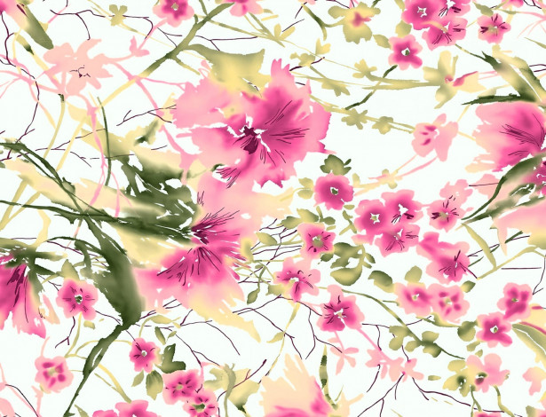 Обои картинки фото рисованное, цветы