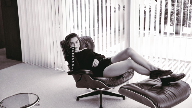 Обои картинки фото девушки, ana de armas, монохром