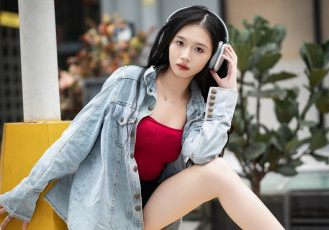 Картинка красивая+девушка девушки -+азиатки девушка женщина брюнетка темноволосая сексуальная модель звезда позирует разная обувь верхняя стильная одежда нижнее эротическое бельё трусы лифчик колготки чулки аксессуары макияж и множество элементов на фотографии