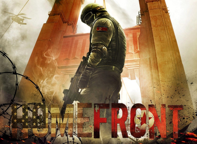 Обои картинки фото видео игры, homefront, воин, оружие, мост, проволока