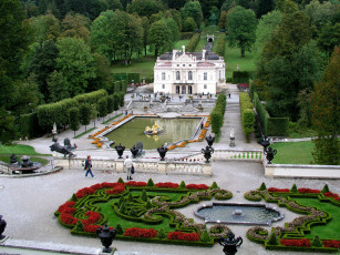 обоя linderhof, города, дворцы, замки, крепости