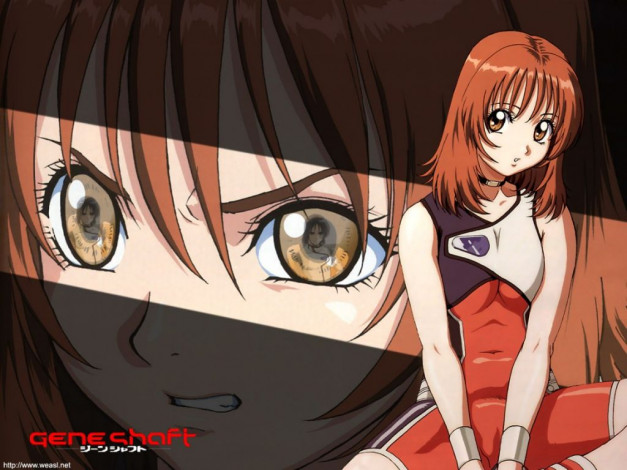 Обои картинки фото аниме, geneshaft, девушка, костюм