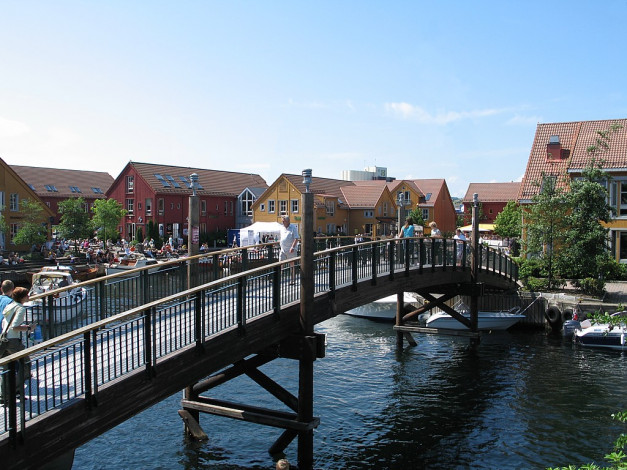 Обои картинки фото kristiansand, города, мосты
