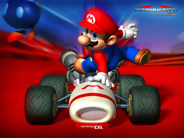 Обои картинки фото mario, kart, ds, видео, игры