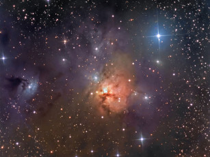 Картинка ngc 1579 космос галактики туманности