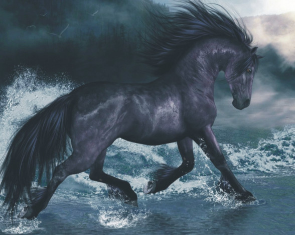 Обои картинки фото рисованные, животные